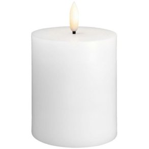 Moods & More Bloklys LED 7,4xH10 cm, Classic White