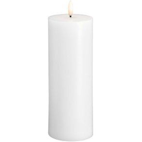 Moods & More Bloklys LED 7,4xH20 cm, Classic White