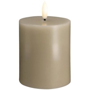 Moods & More Bloklys LED 7,4xH10 cm, Kit Grey