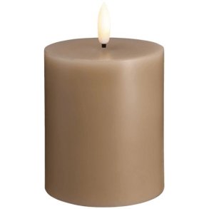 Moods & More Bloklys LED 7,4xH10 cm, Sand