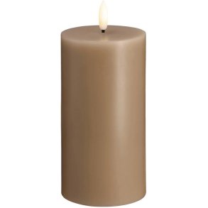 Moods & More Bloklys LED 7,4xH15 cm, Sand