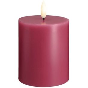 Moods & More Bloklys LED 7,4xH10 cm, Vintage Rose