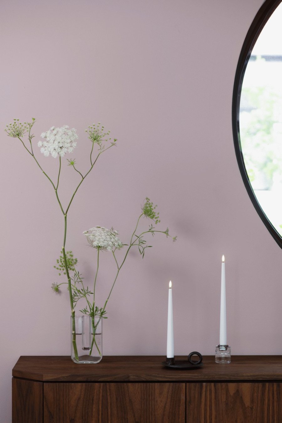 Moods & More Stabkerzen LED 2er Set 2,3xH30 cm, Classic White