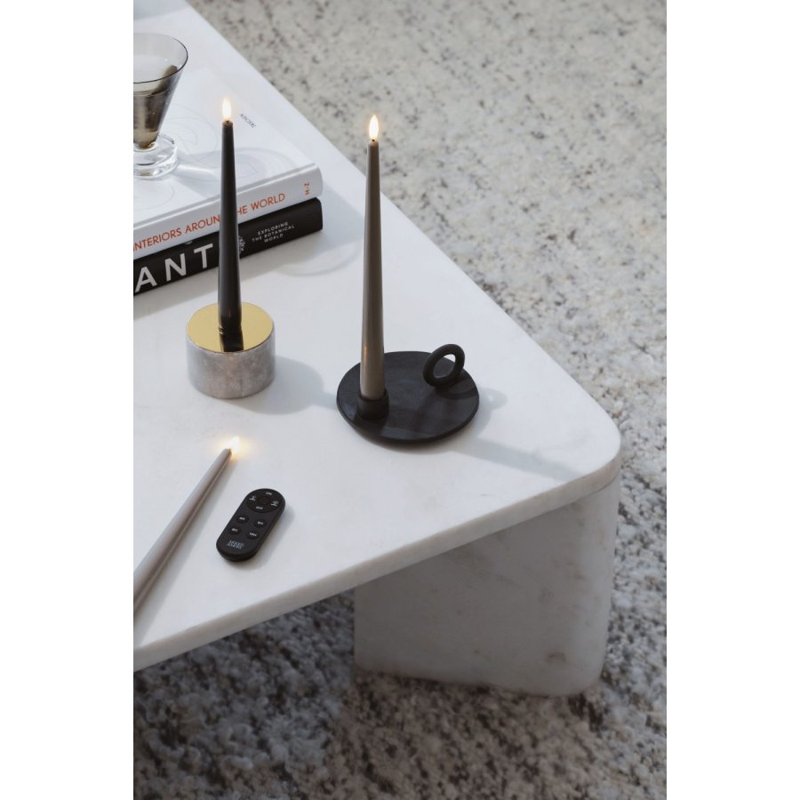 Moods & More Stabkerzen LED 2er Set 2,3xH30 cm, Sand