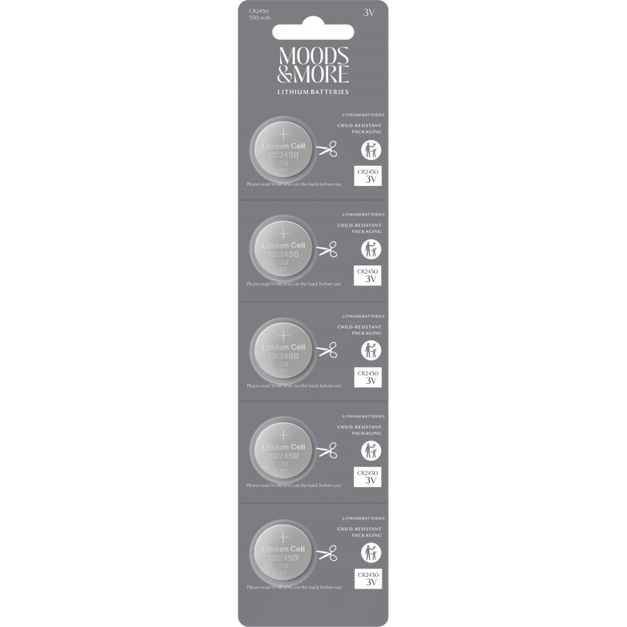 Moods & More Batterien CR2450 5er Set
