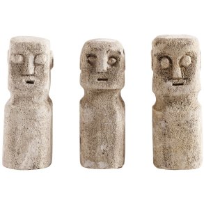 Muubs Ray Skulptur 3 stk. 15 cm, Sandsten