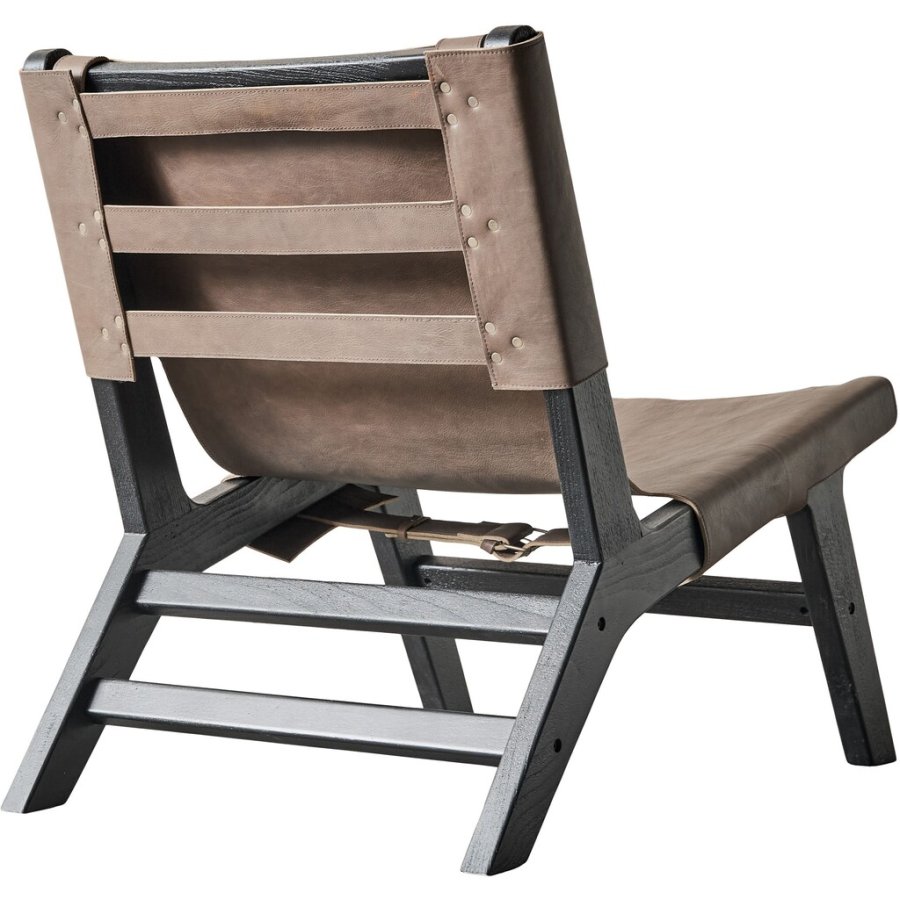 Muubs Philosophy Lounge Chair, Mangoholz/Leder