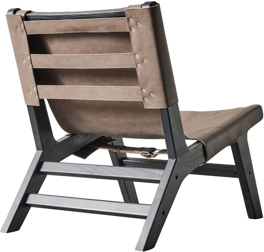 Muubs Philosophy Lounge Chair, Mangoholz/Leder