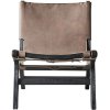 Muubs Philosophy Lounge Chair, Mangoholz/Leder