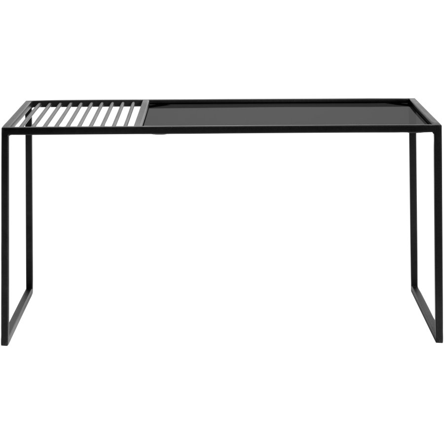 Muubs Denver Couchtisch 90 cm, Schwarz/Glas