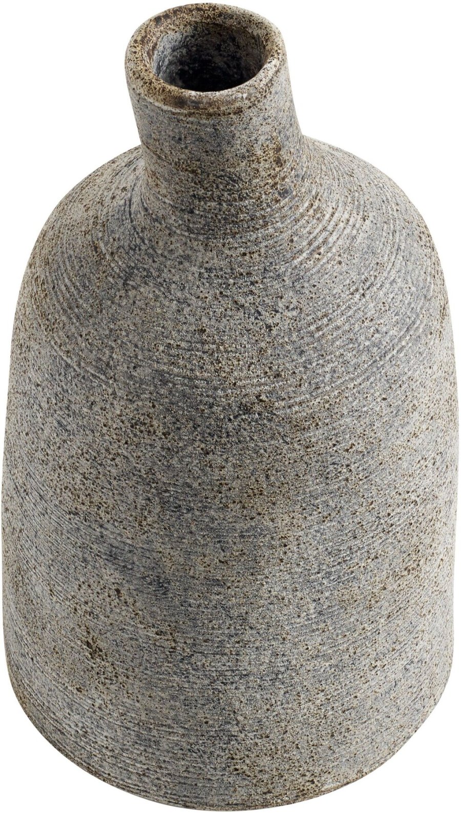 Muubs Stain Vase L H26 cm, Graubraun