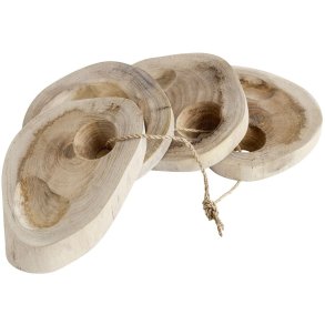 Muubs Organic ggebger 4 stk. H2 cm, Teak