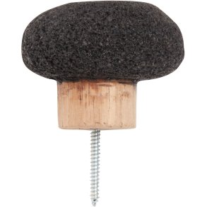 Muubs Crust Wandhaken S, Schwarz Matt