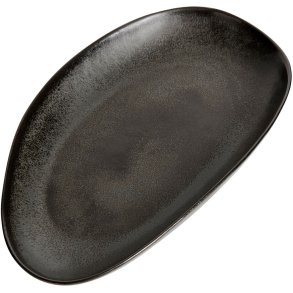 Muubs Mame Ovale Platte 39 cm, Kaffee