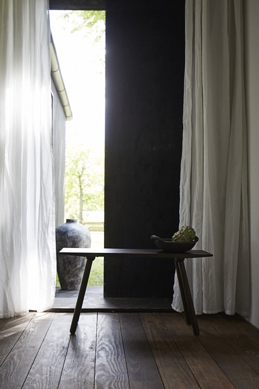 Muubs Noir Bank 90 cm, Eiche dunkel gebeizt