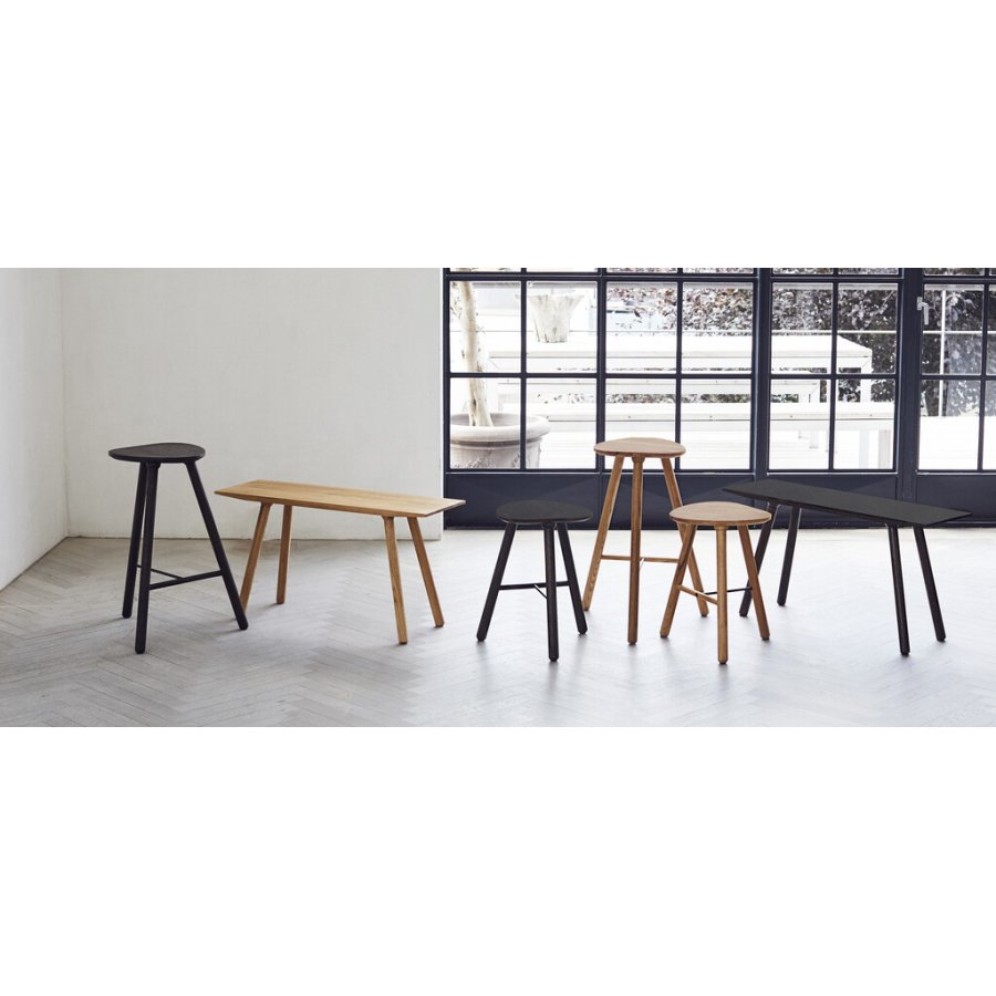 Muubs Noir Bank 90 cm, Eiche dunkel gebeizt
