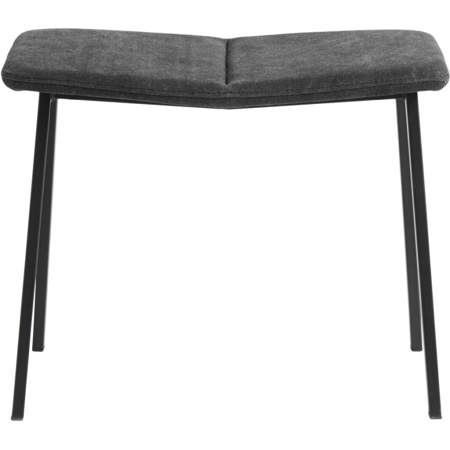 Muubs Chamfer Hocker H38,5 cm, Anthrazit/Schwarz