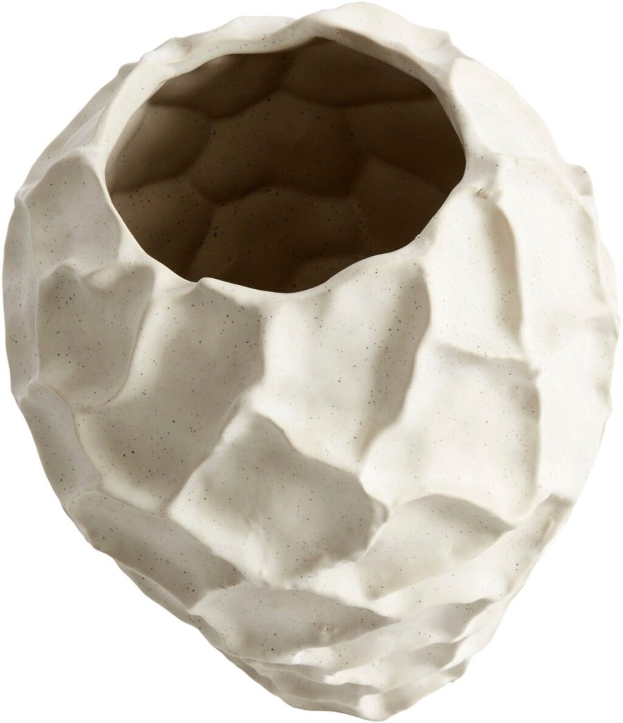 Muubs Soil Vase H21,5 cm, Vanilje