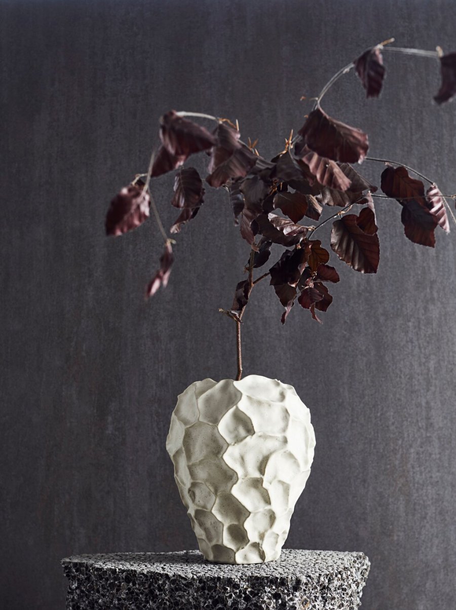 Muubs Soil Vase H21,5 cm, Vanilje