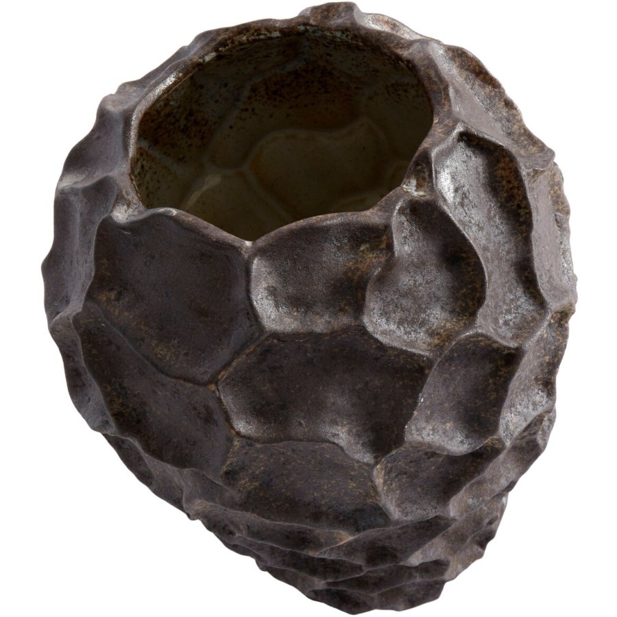 Muubs Soil Vase H21,5 cm, Chokolade