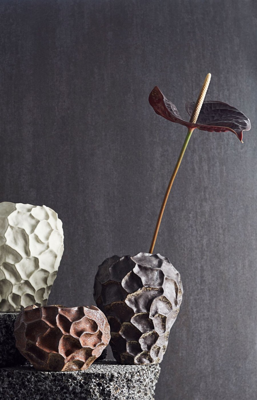 Muubs Soil Vase H21,5 cm, Chokolade