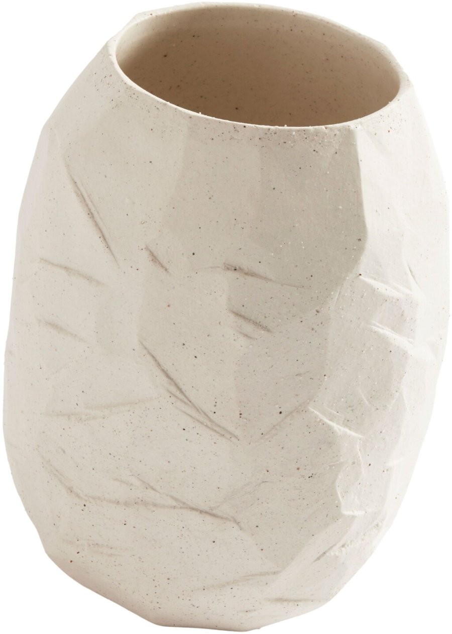 Muubs Kuri Vase H21 cm, Sand
