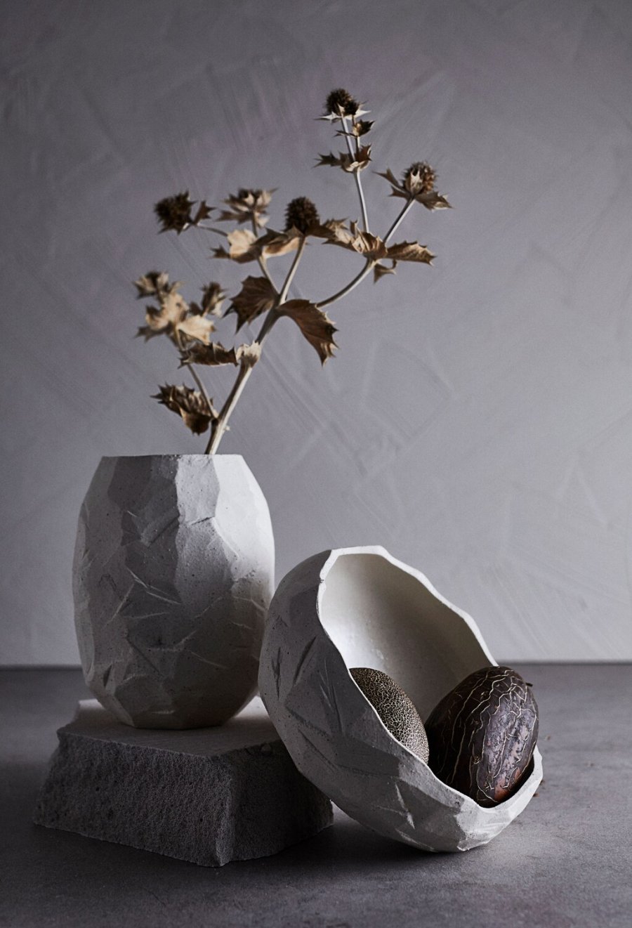 Muubs Kuri Vase H21 cm, Sand