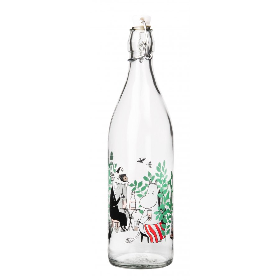 Muurla Moomin Glasflaske 1L, Dag i haven