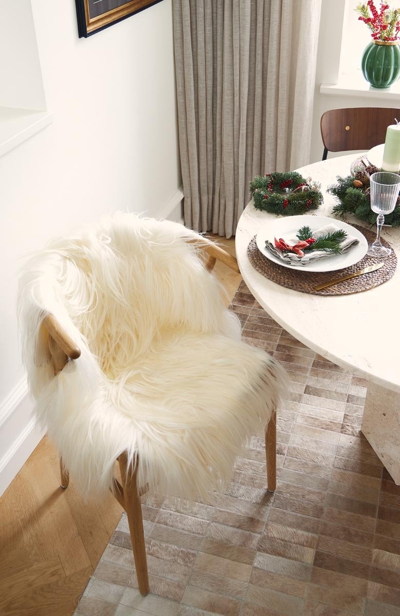 NATURES Collection Lammfell Langhaar 120+x60 cm, Off White