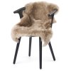 NATURES Collection Lammeskind Langhret Premium 90x60 cm, Taupe