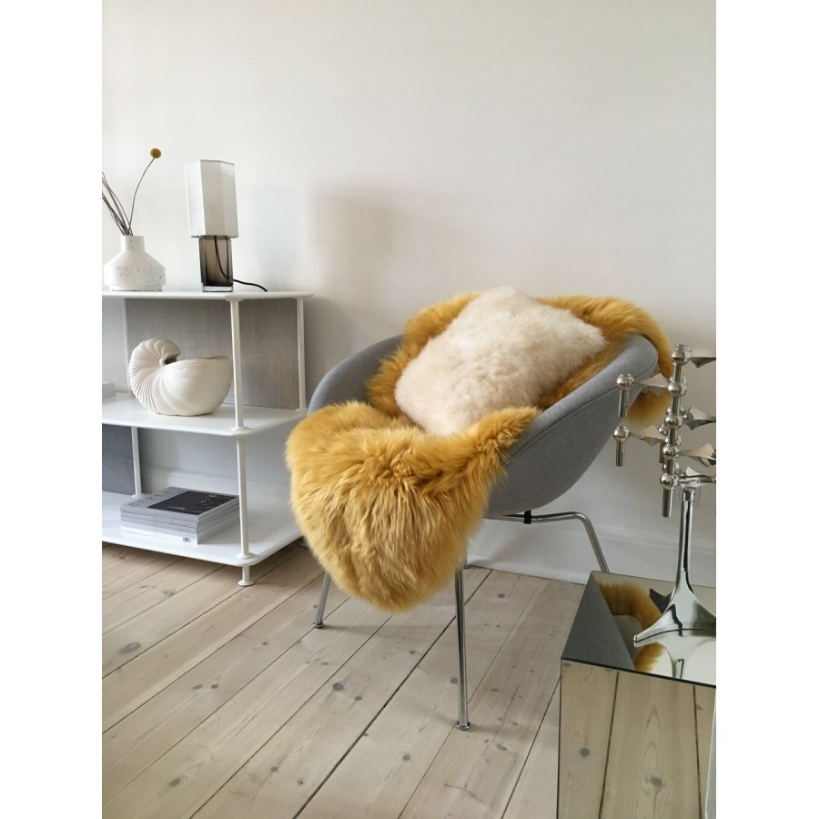 NATURES Collection Lammeskind Langhret Premium 90x60 cm, Imperial Yellow