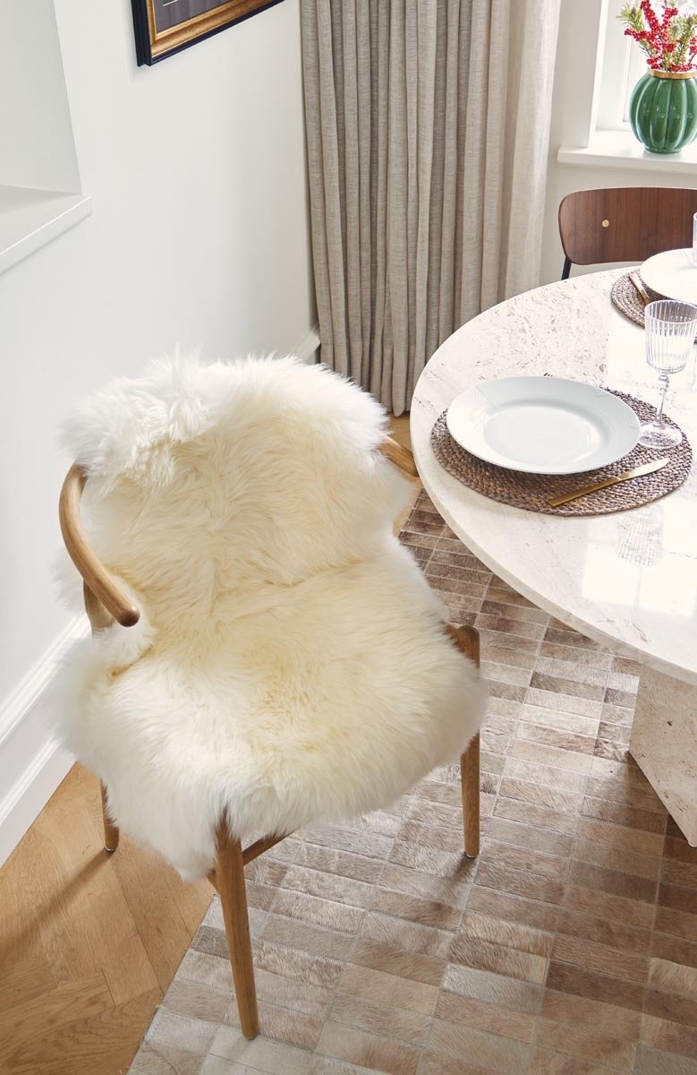 NATURES Collection Lammfell Langhaar Premium 100x60 cm, Ivory