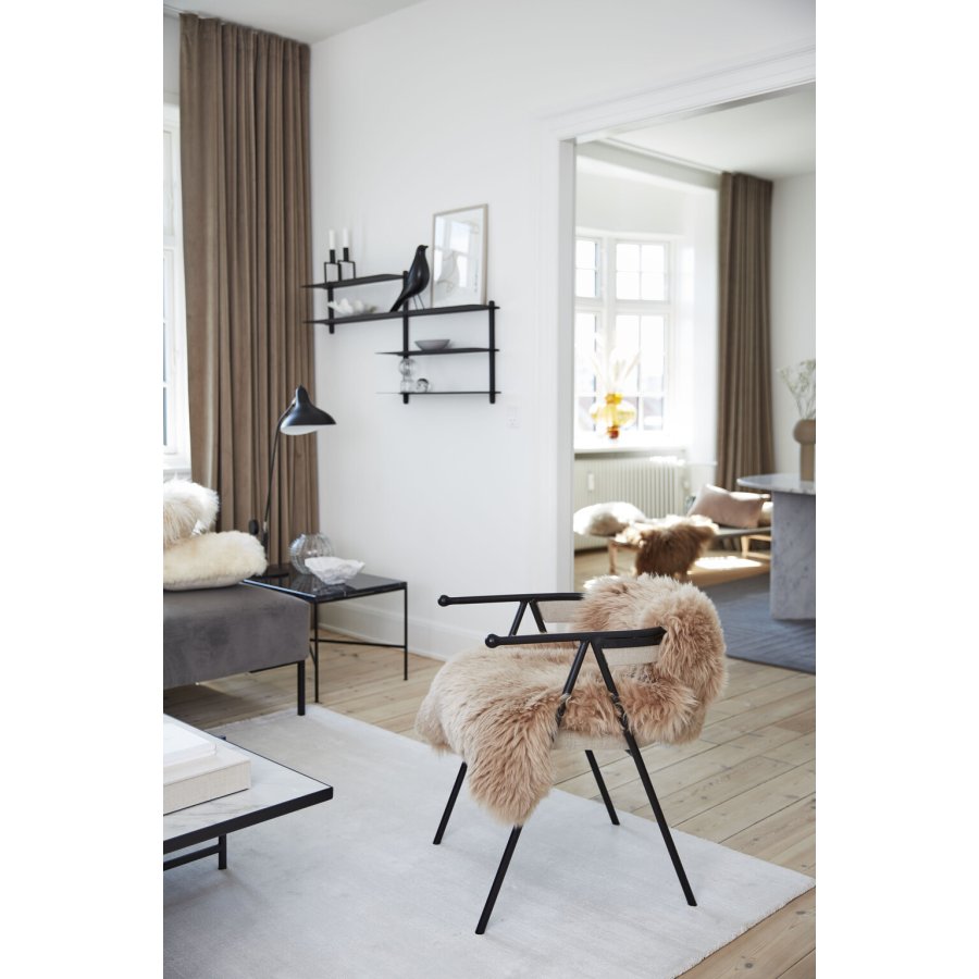NATURES Collection Lammeskind Langhret Premium 100x60 cm, Rosa