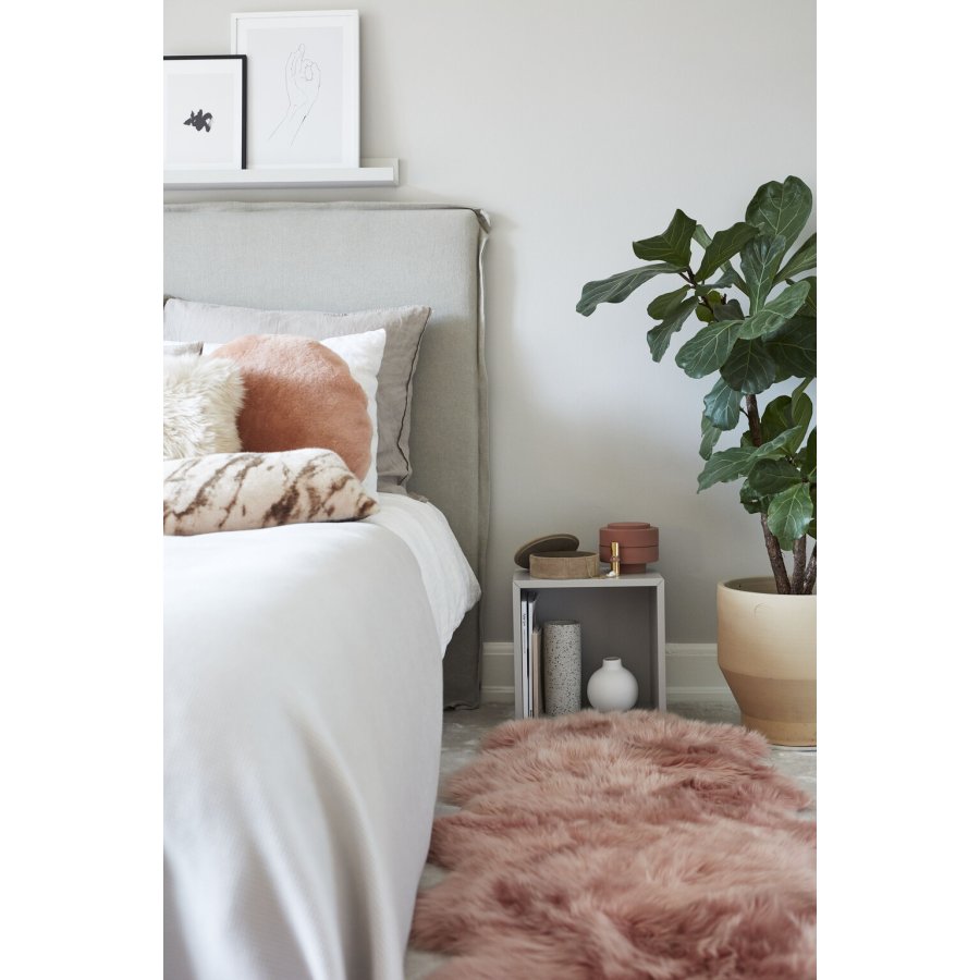 NATURES Collection Lammeskind Langhret Premium 180x60 cm, Rosa