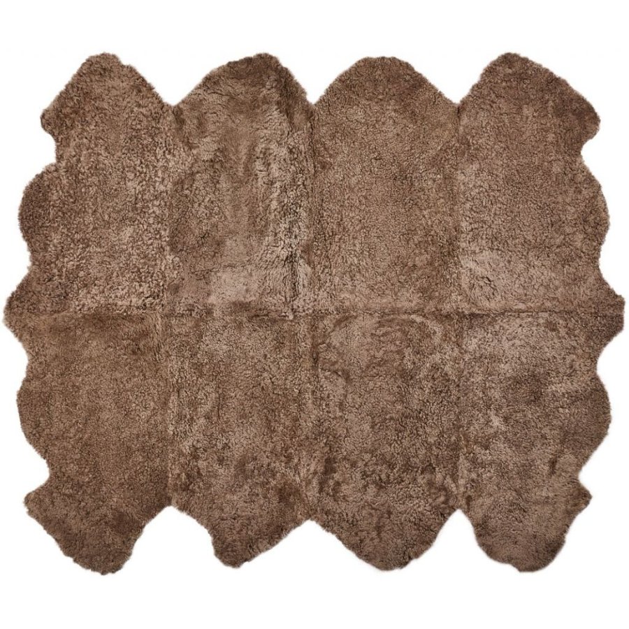 NATURES Collection Lammfell gelockt Kurzhaar Premium 180x214 cm, Taupe