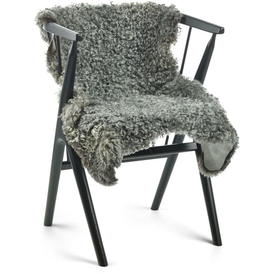 NATURES Collection Lammfell gelockt Premium 90-100x60 cm, Natural Grey
