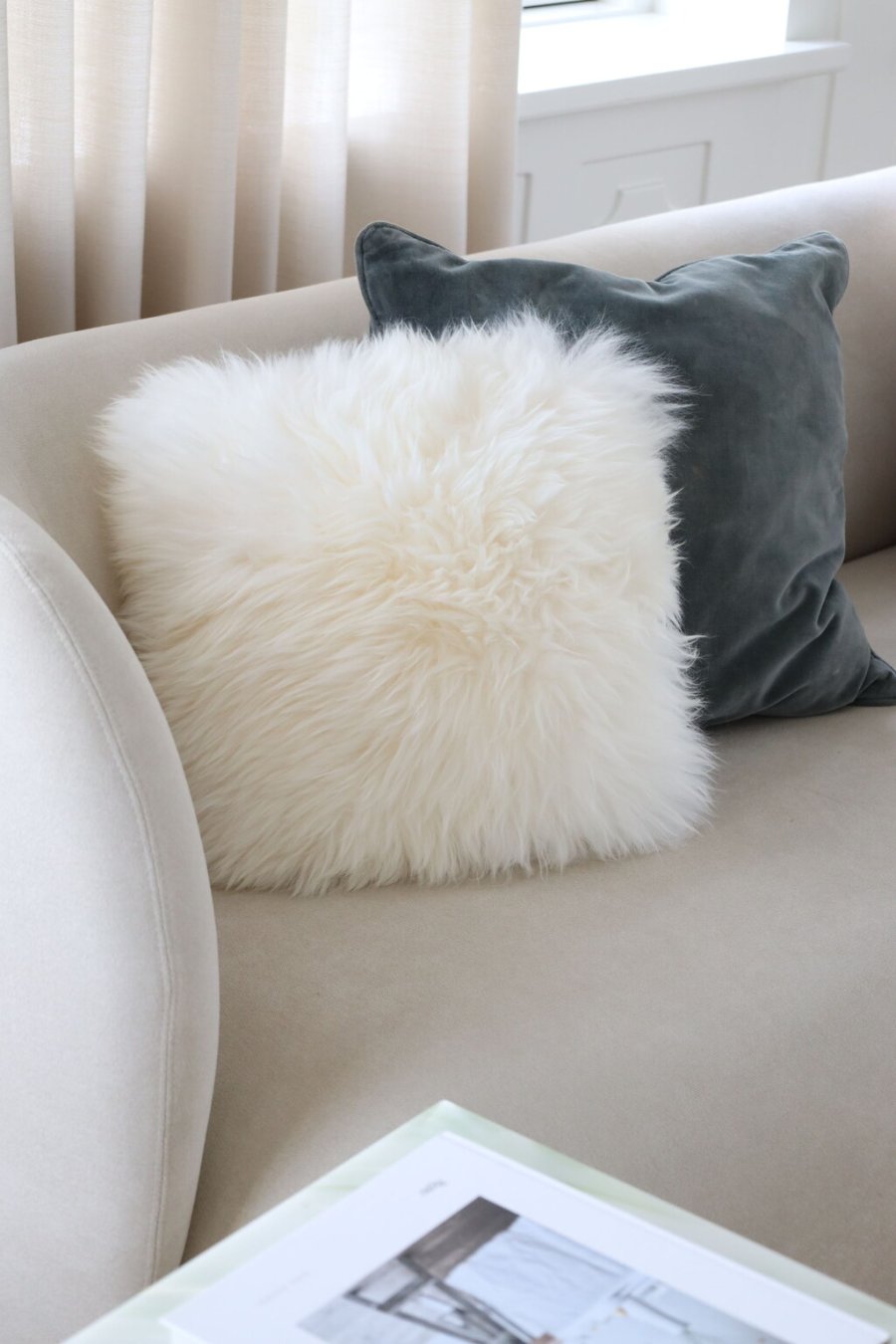 NATURES Collection Pude 50x50 cm, Ivory