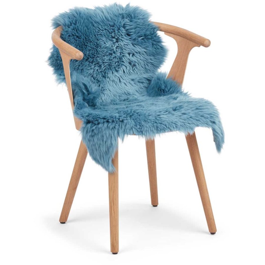 NATURES Collection Lammeskind Langhret 90x60 cm, Coral Blue