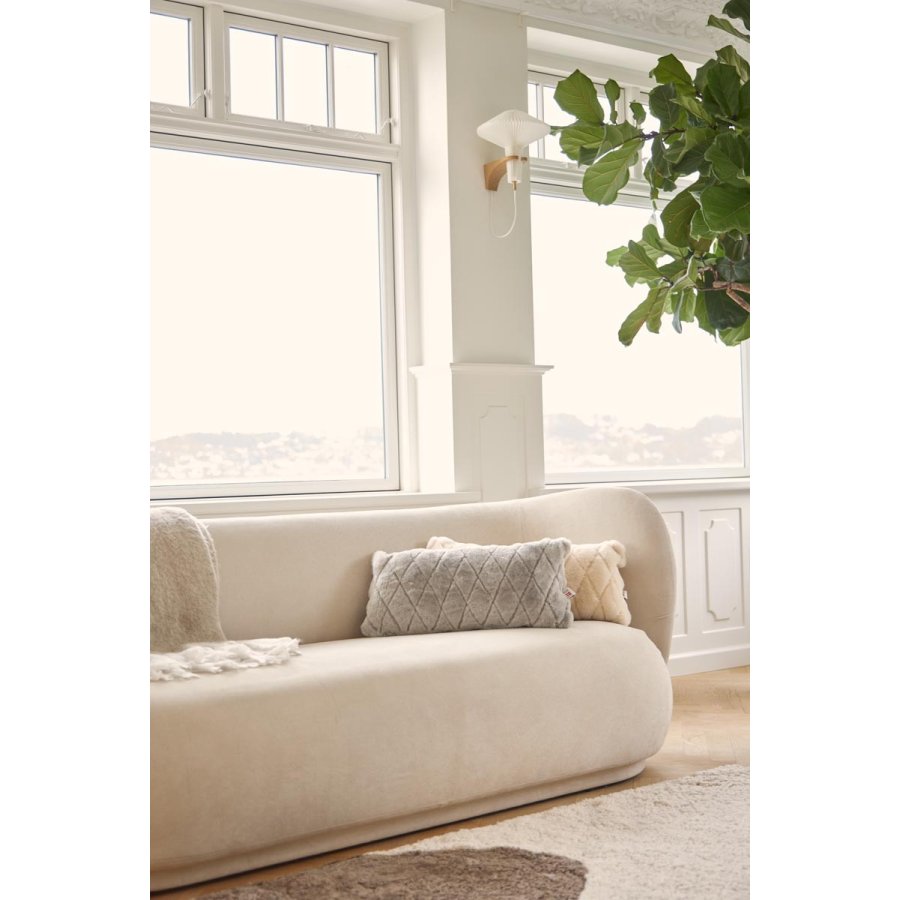 NATURES Collection Pude Ternet 28x56 cm, Silver Grey