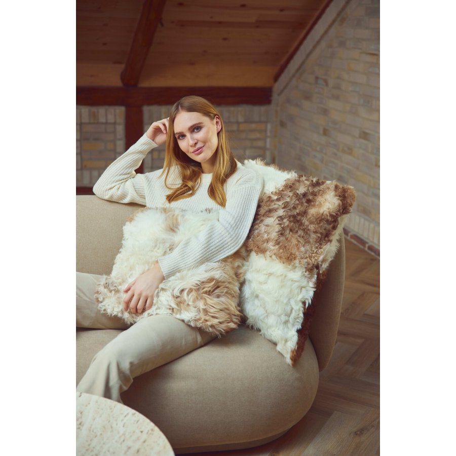 NATURES Collection Kissen 40x40 cm, Brown/Beige Mix