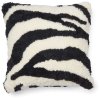 NATURES Collection Pude Zebra 60x60 cm, Hvid/Sort