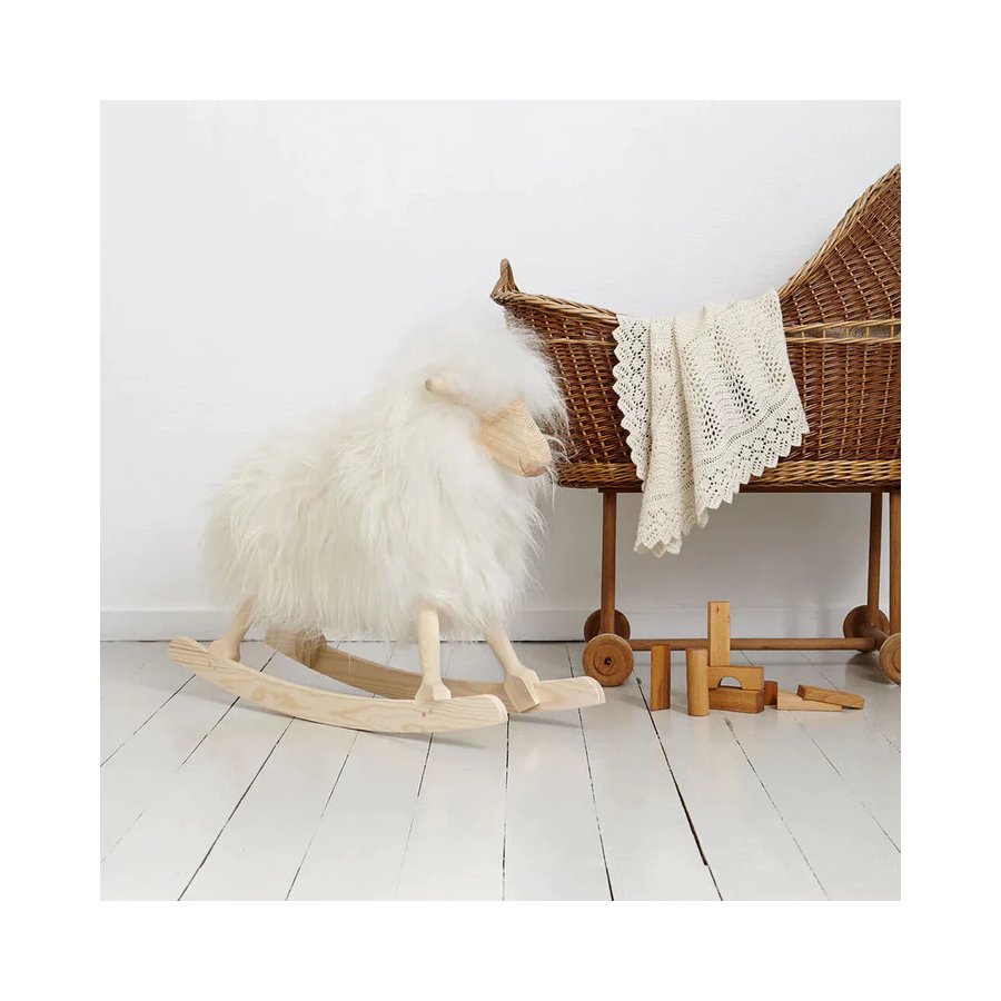 Natures Collection Povl Kjer Schaukelschaf 85 cm, Wei