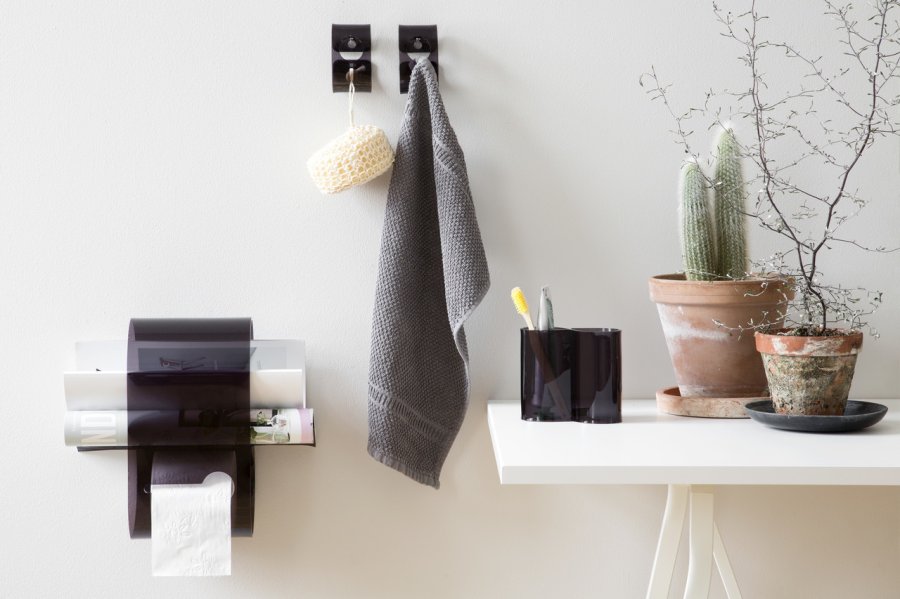 Neon Living Toiletrulleholder, black