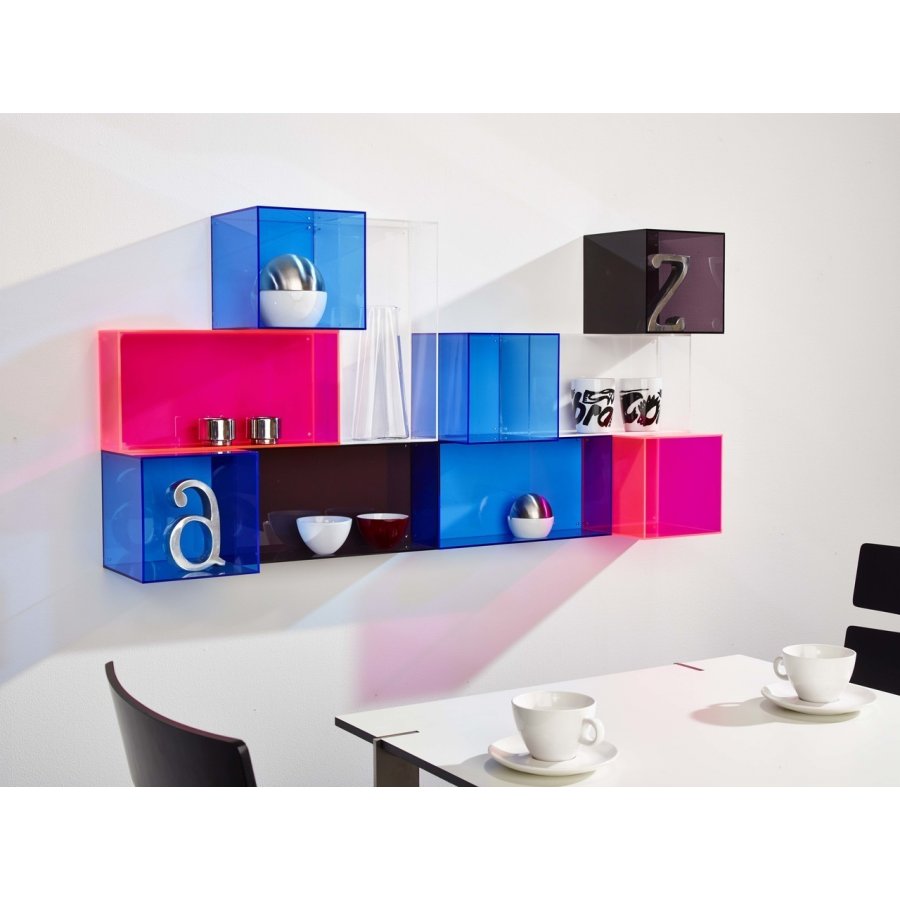 Neon Living Opbevaringskasse, oblong, pink