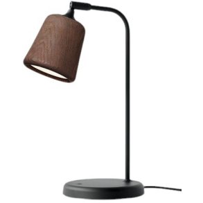 New Works Material Tischlampe H45 cm, Eiche geruchert