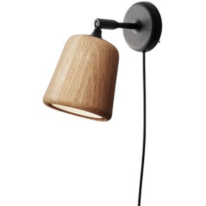 New Works Material Wandleuchte 23 cm, Eiche