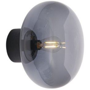 New Works Karl-Johan Wandleuchte 23 cm, Black Oak/Smoked