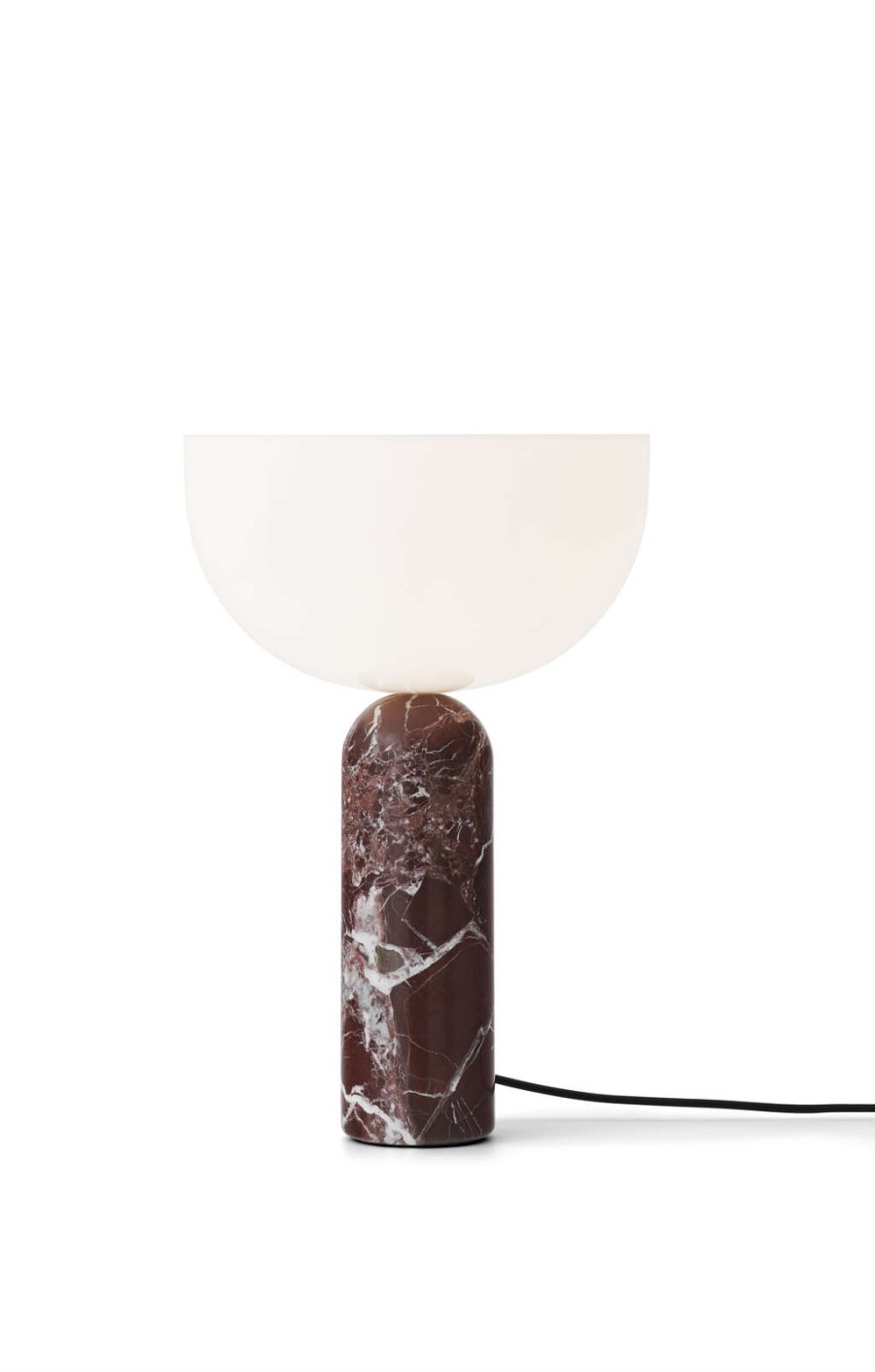 New Works Kizu Tischlampe H45 cm, Rosso Levanto Marmor