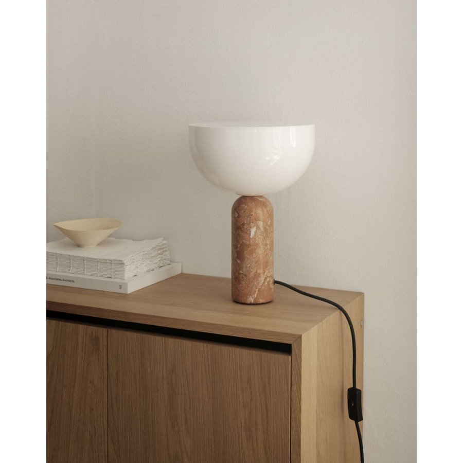 New Works Kizu Tischlampe H35 cm, Brekzien-Pernice-Marmor