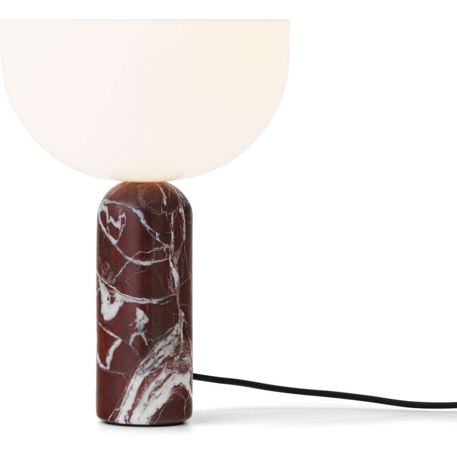 New Works Kizu Tischlampe H35 cm, Rosso Levanto Marmor